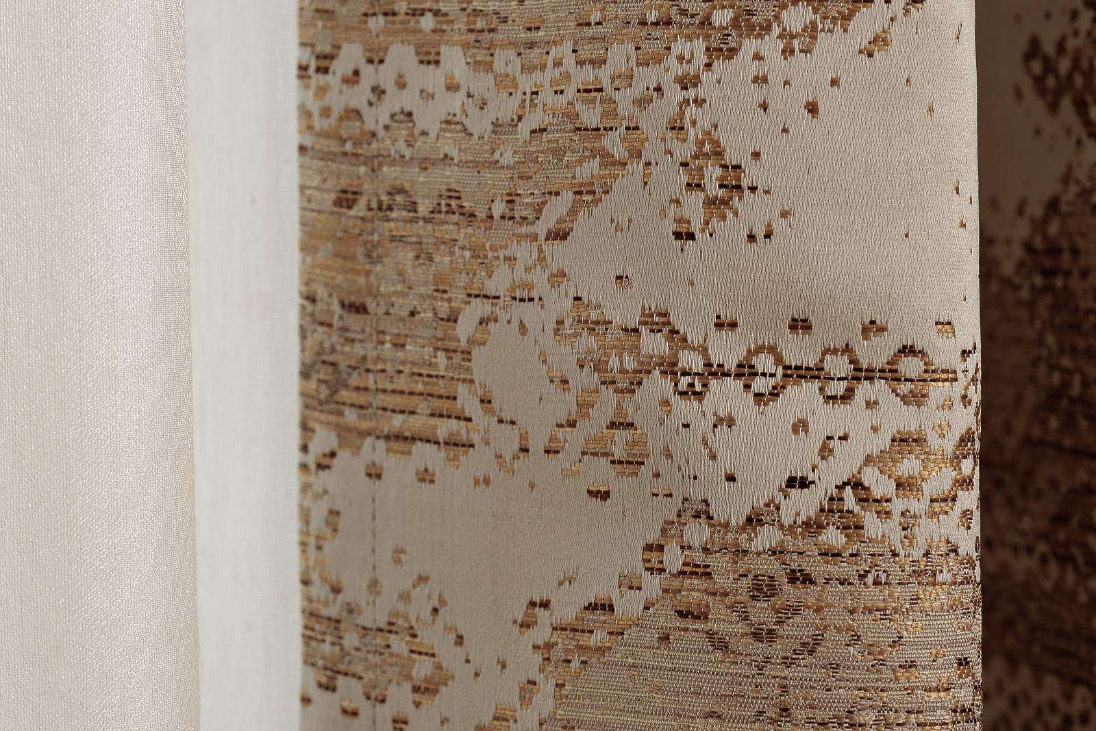 Портьера Bromley 275х260см бежевая 3