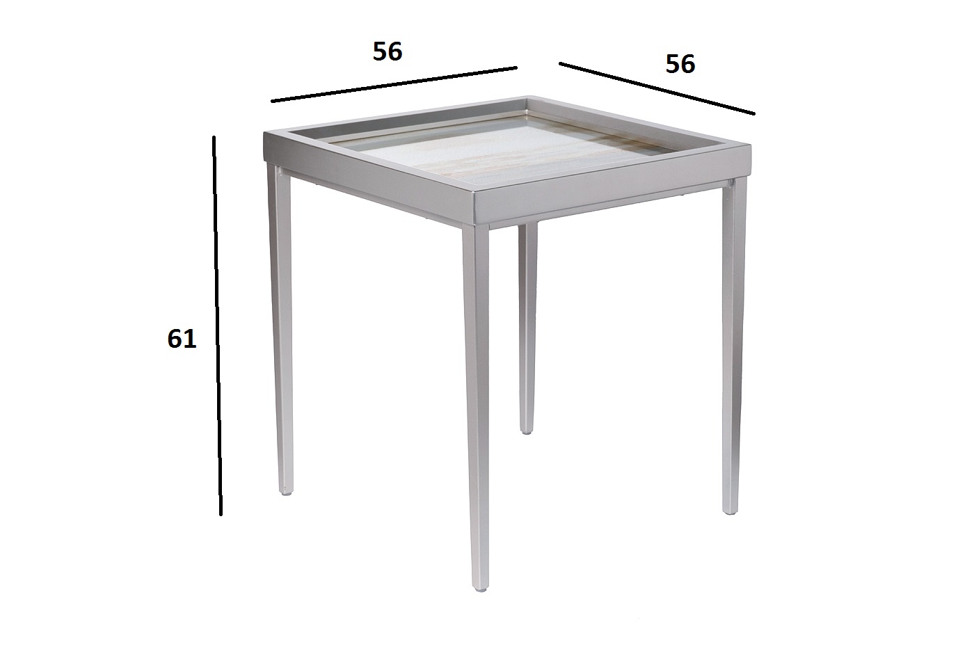 Столик журнальный Mirage серый 5