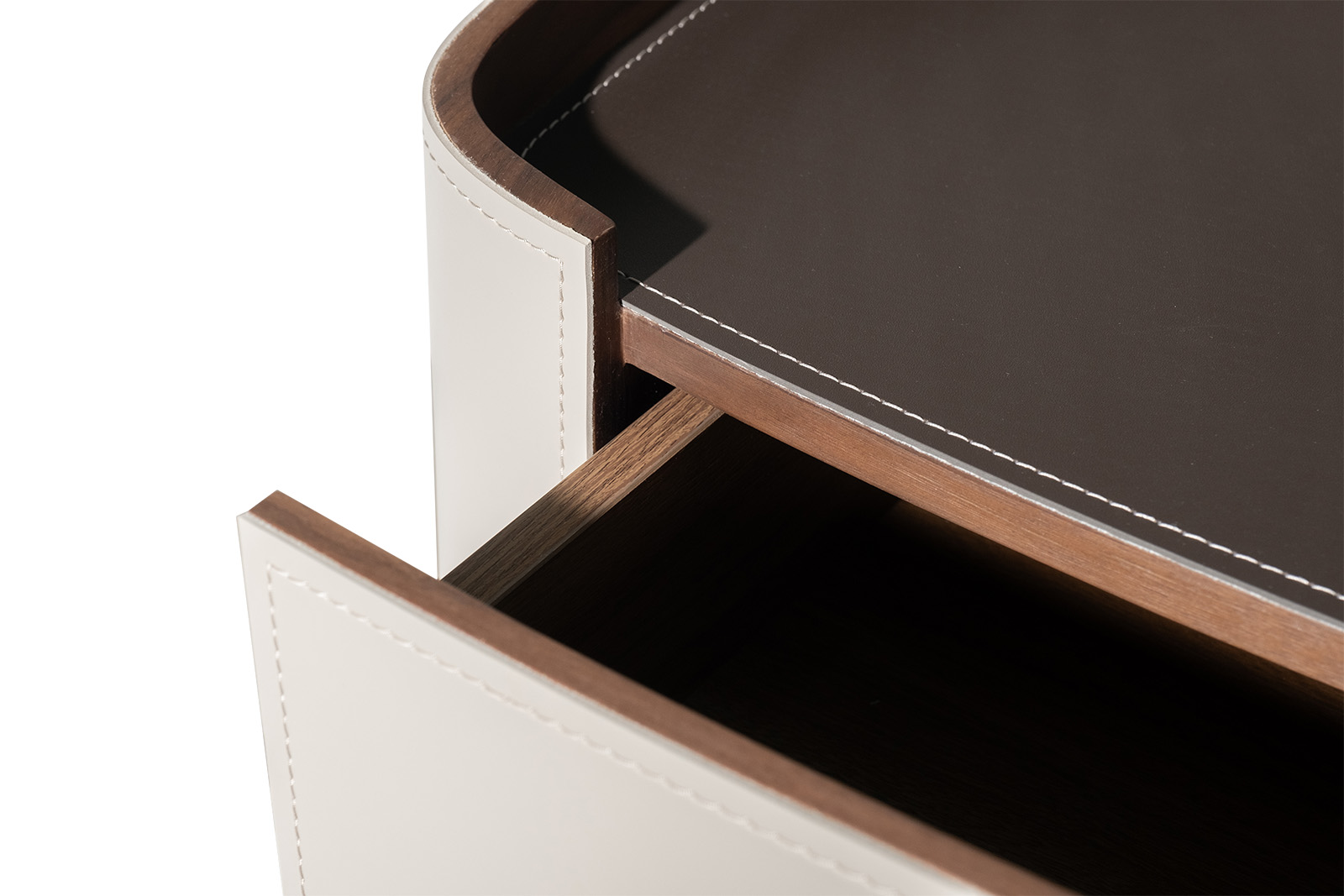 Тумбочка с 2мя ящиками светлая 4