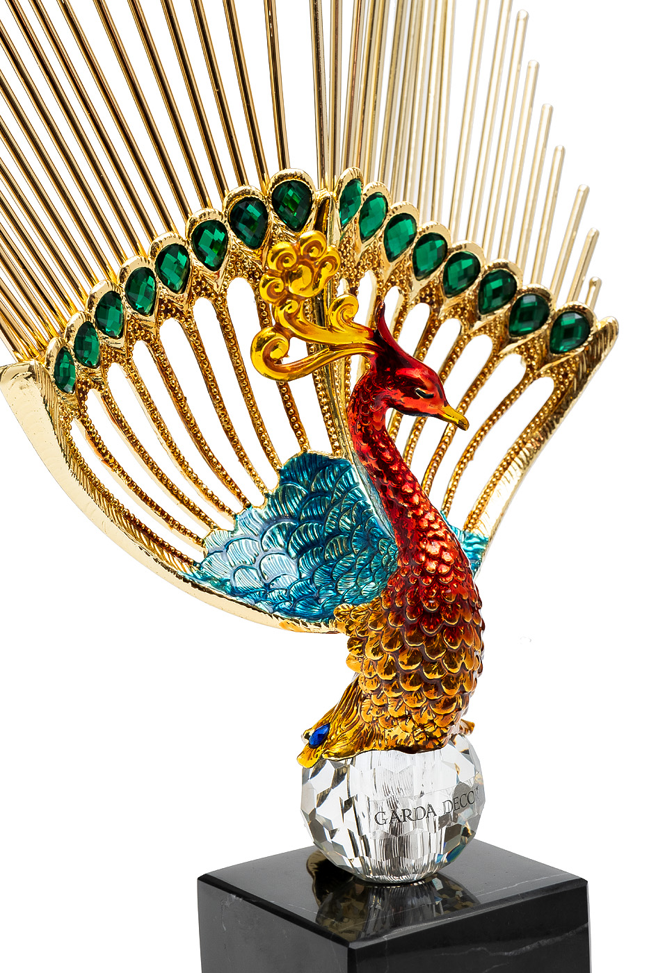 Статуэтка «Жар-птица» с золотым хвостом 3