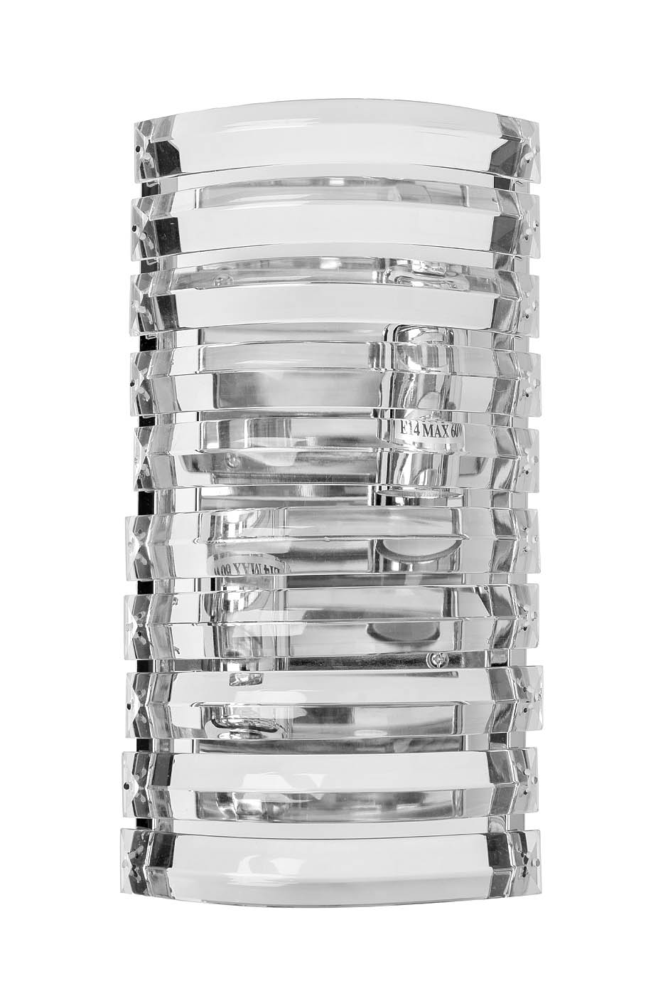 Бра стеклянное (хром) 1