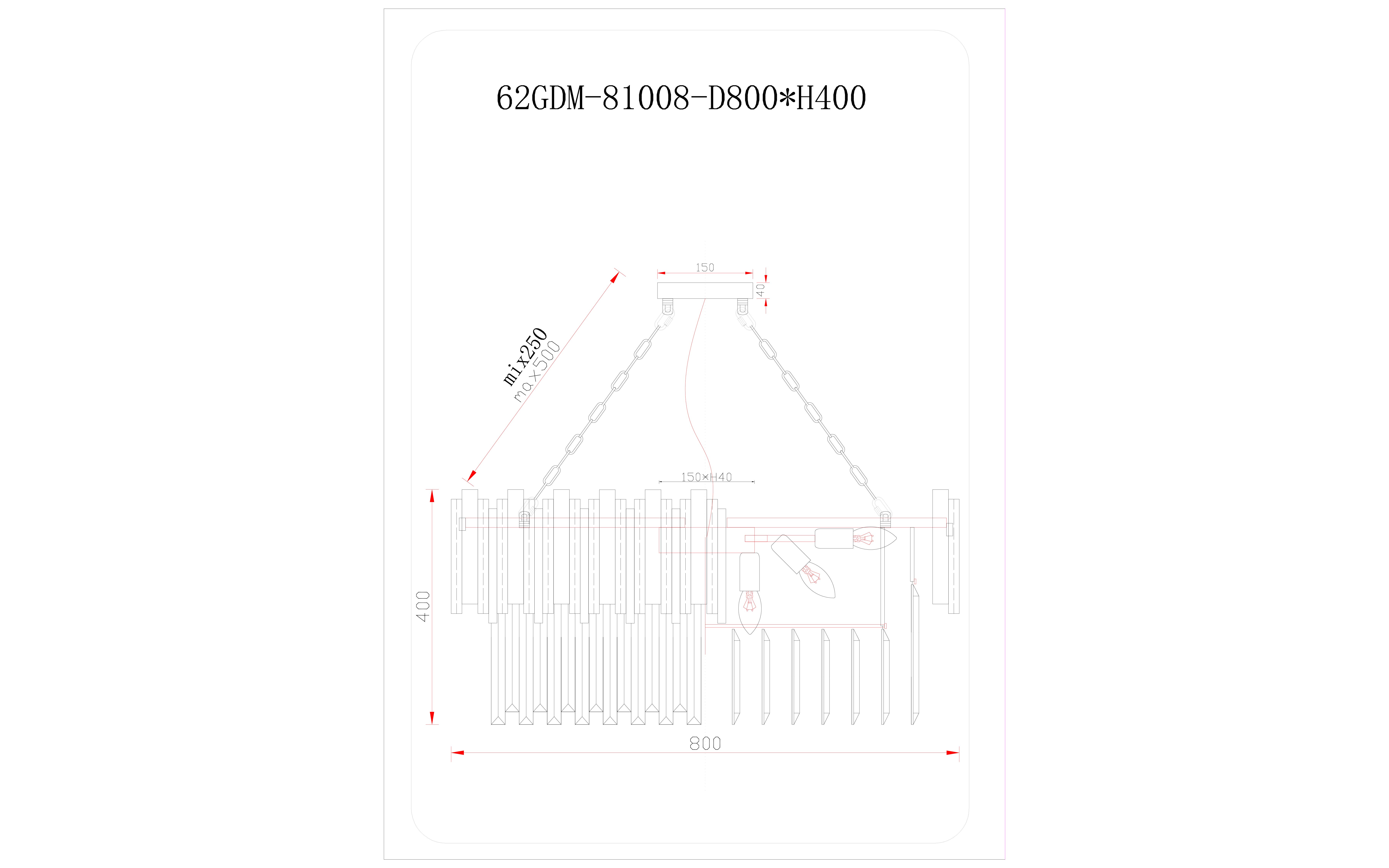 Люстра с кристаллами (золото) 2