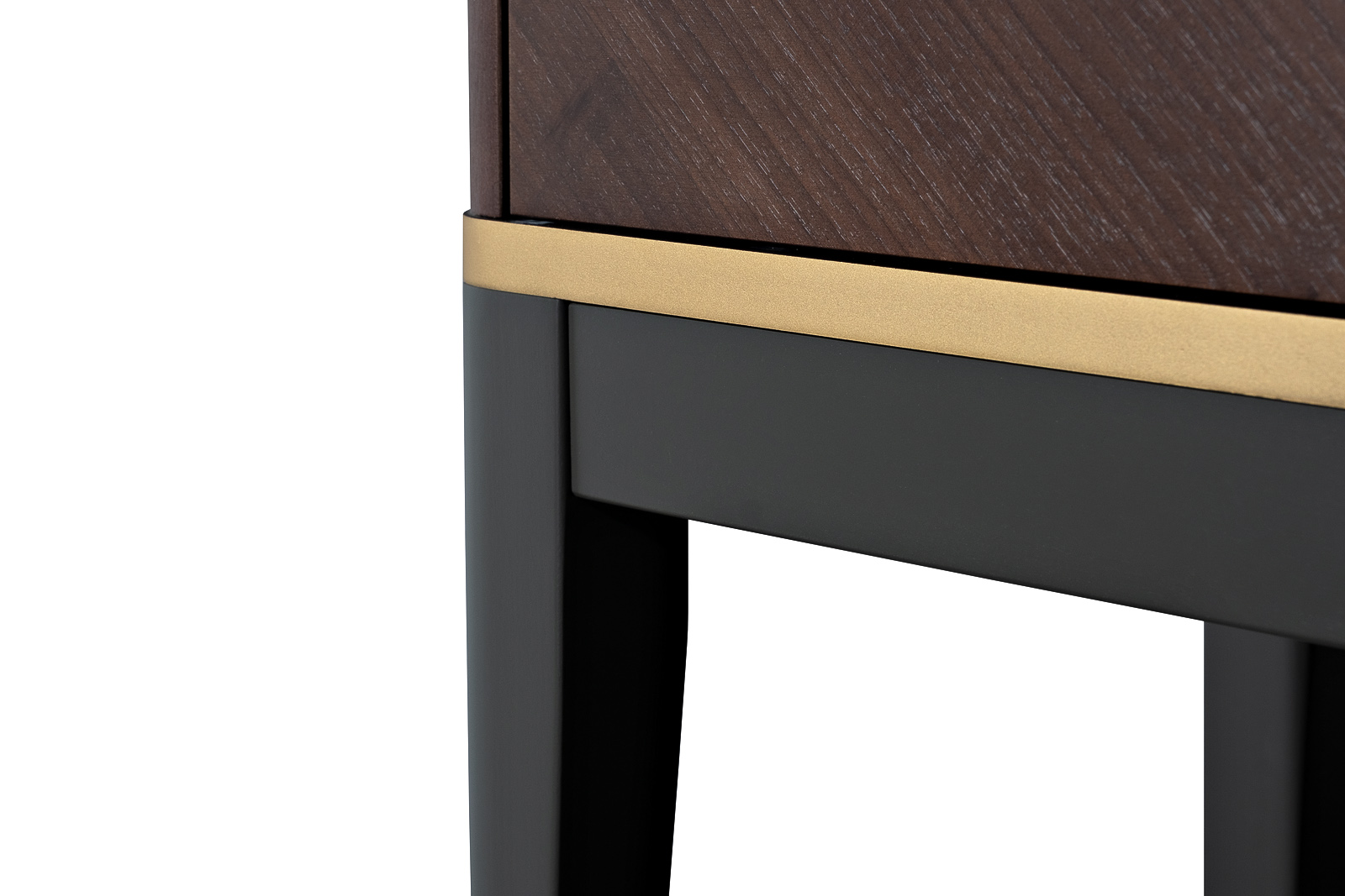 Консоль с 2-мя ящиками темный шпон 7