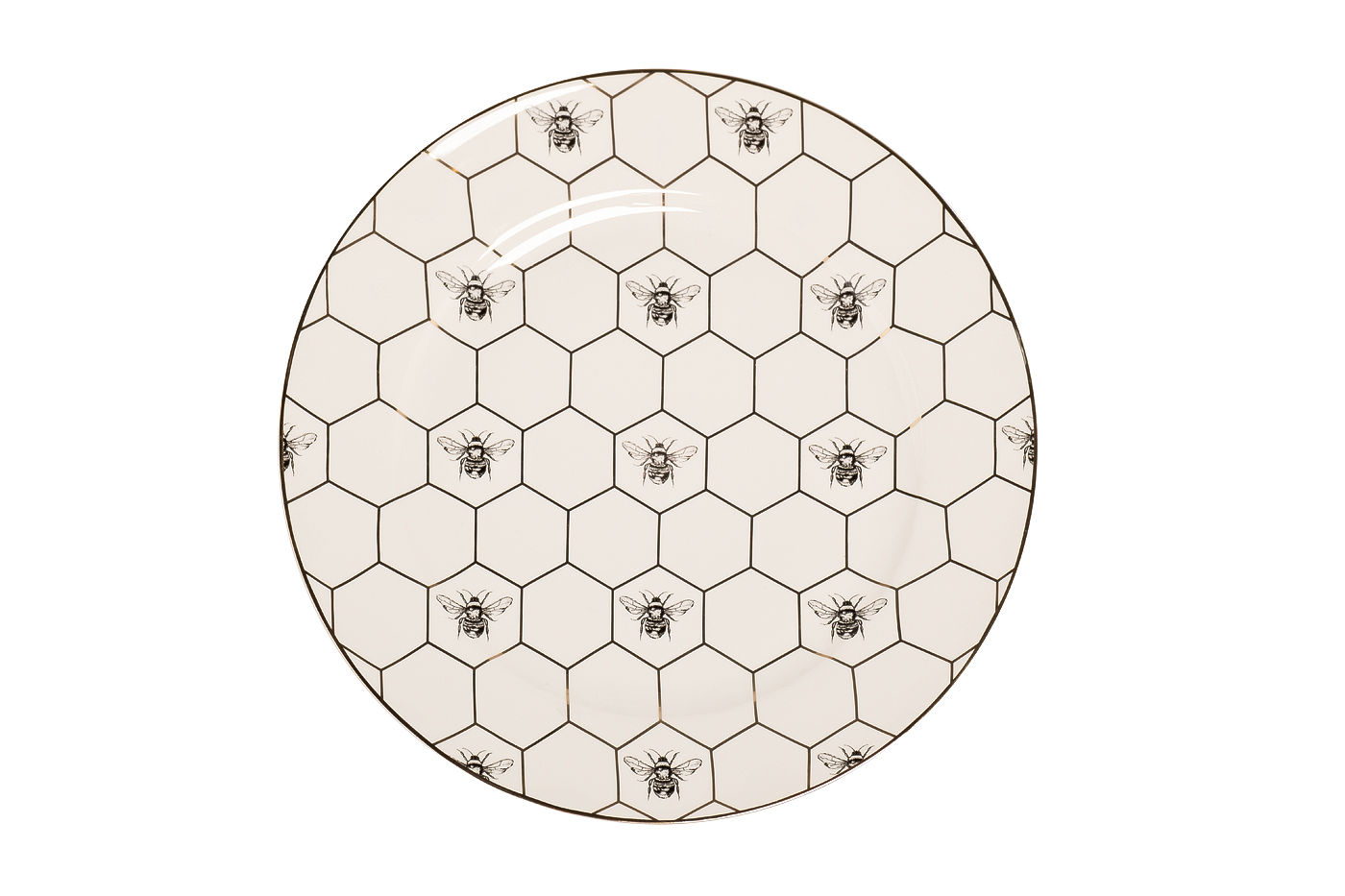 Тарелка обеденная «Пчёлки (Honeycomb)» 26 см 1