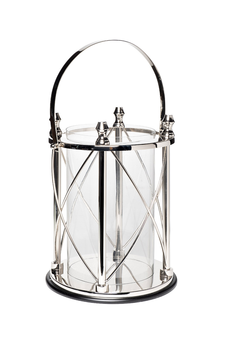 Подсвечник нерж.сталь/стекло 1