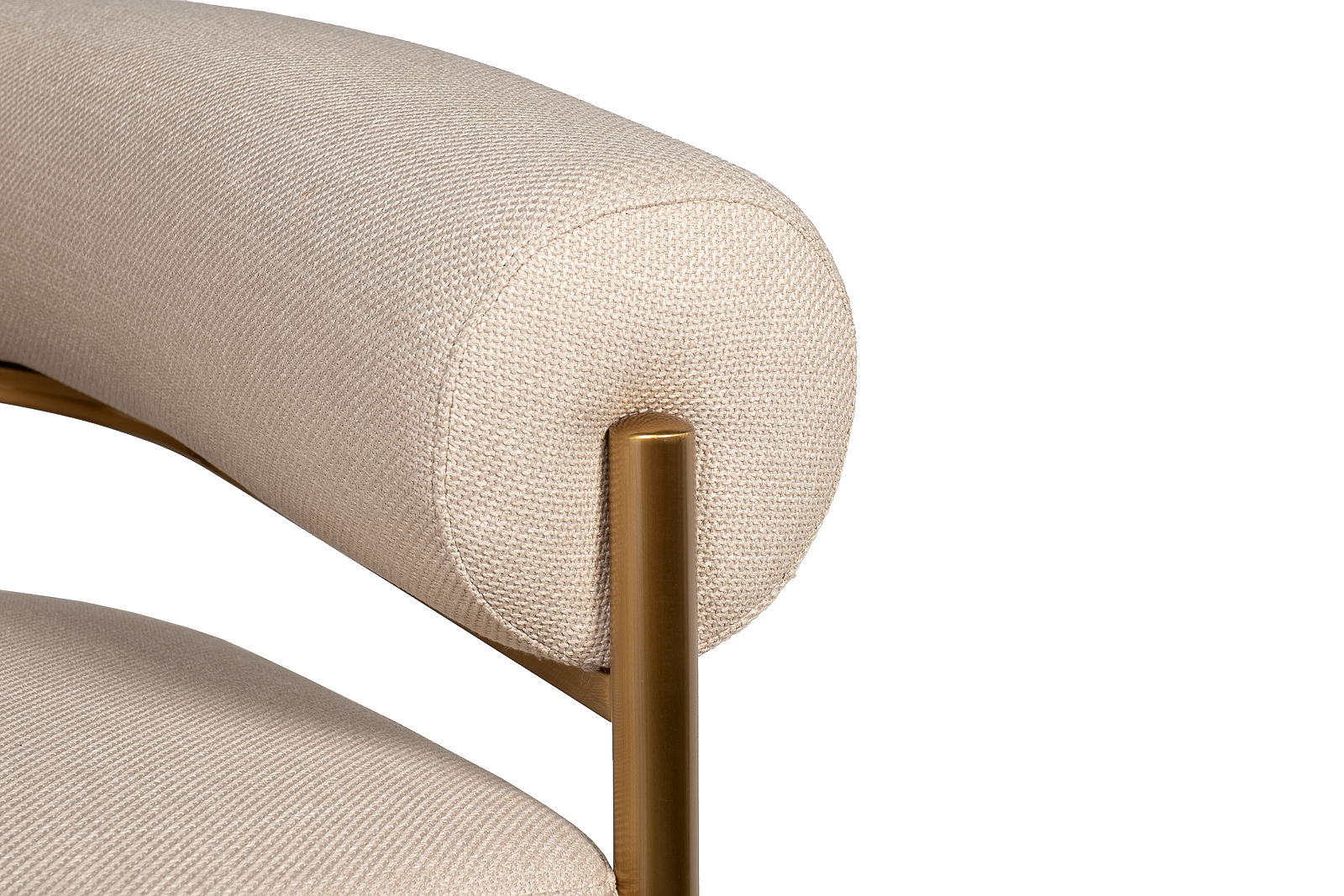 Кресло серое/матовое золото 6