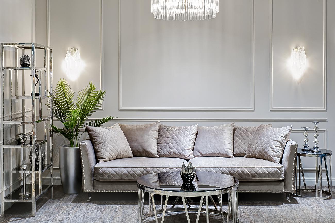 Кашпо серебряное 4