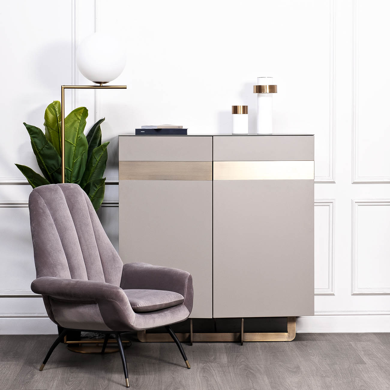 Комод высокий Спейс (Space) с дверцами 8