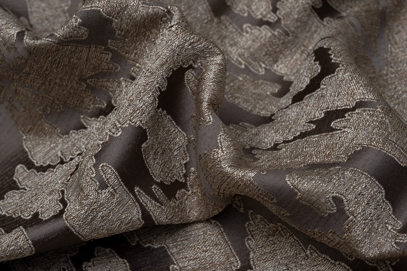 Ткань портьерная ВОСТОК КОРИЧНЕВАЯ (ORIENT KOR) 4