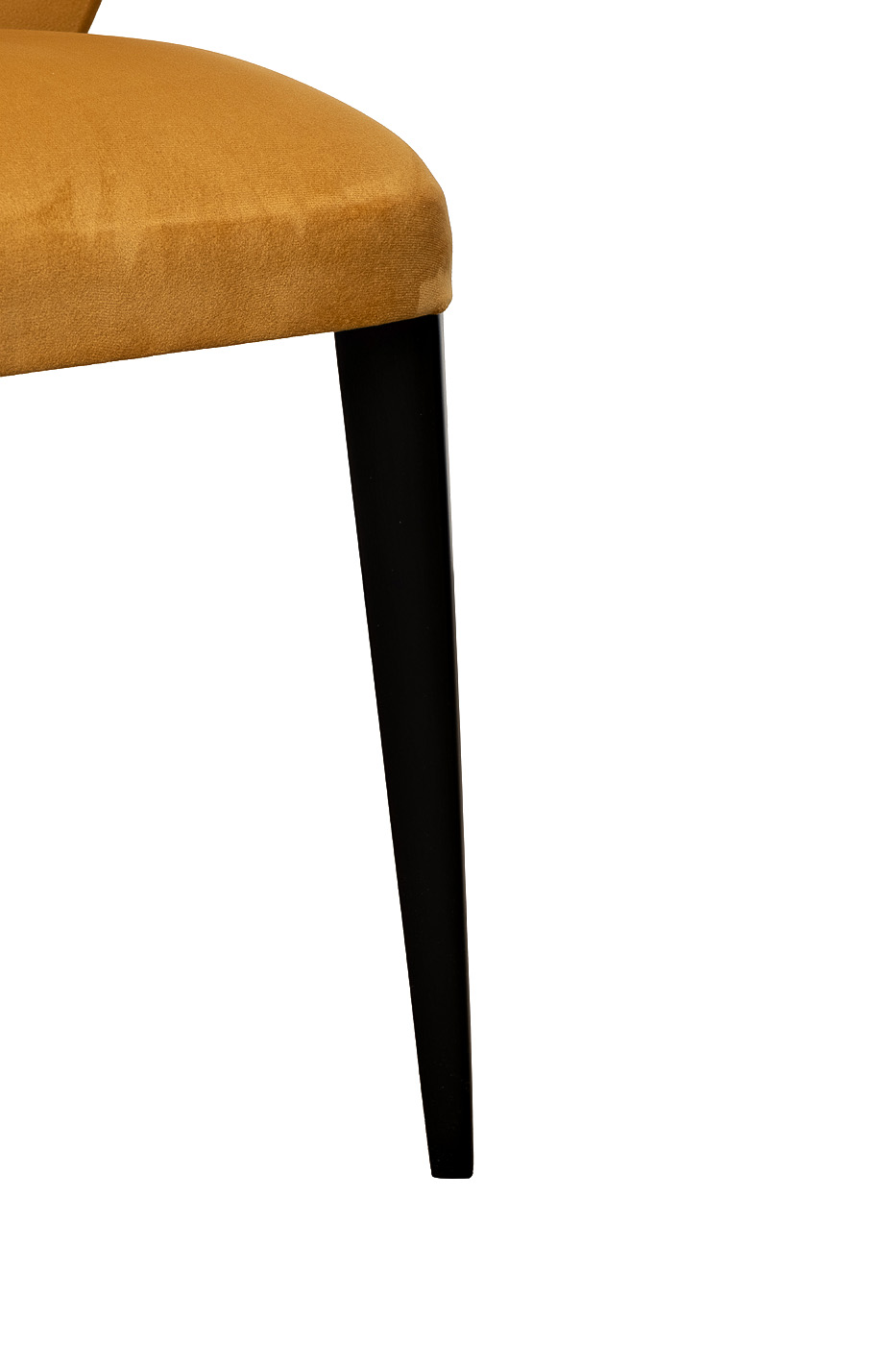 Стул Унико(Unico) велюровый горчичный 5