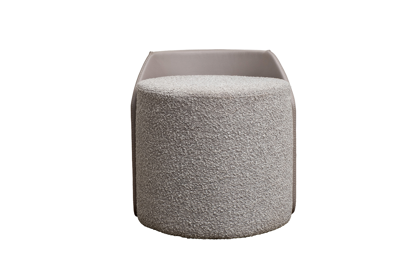 Пуф Бруно(Bruno) букле/искусственная кожа серый 1