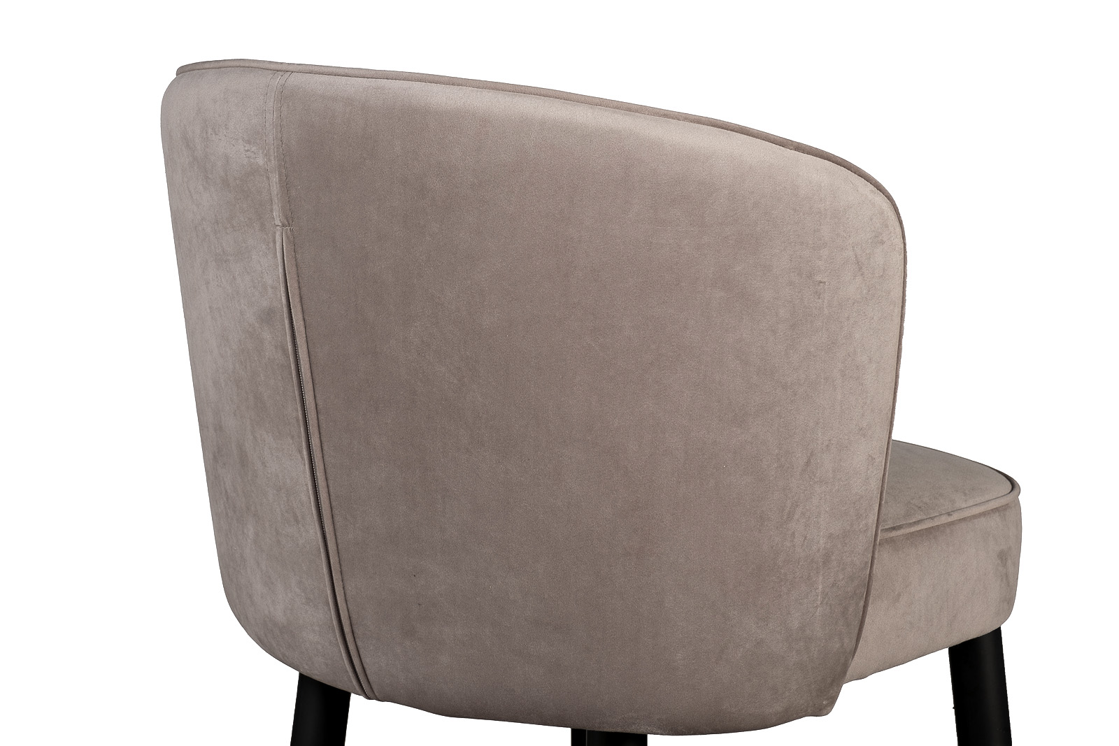 Стул барный велюровый бежевый 5