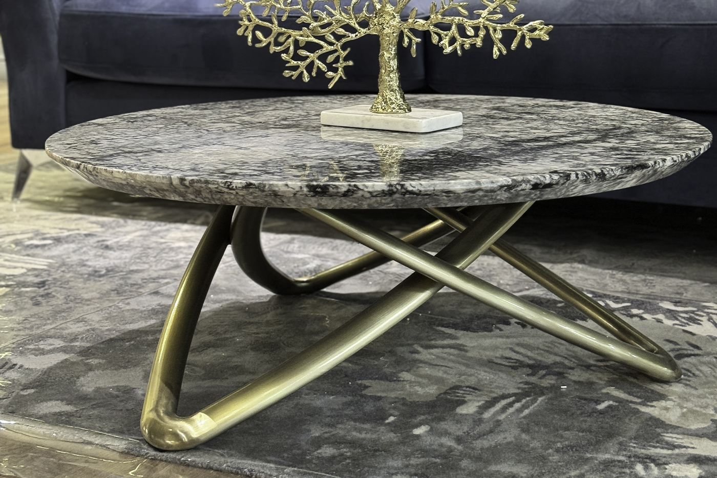 Стол журнальный мраморный белый 5