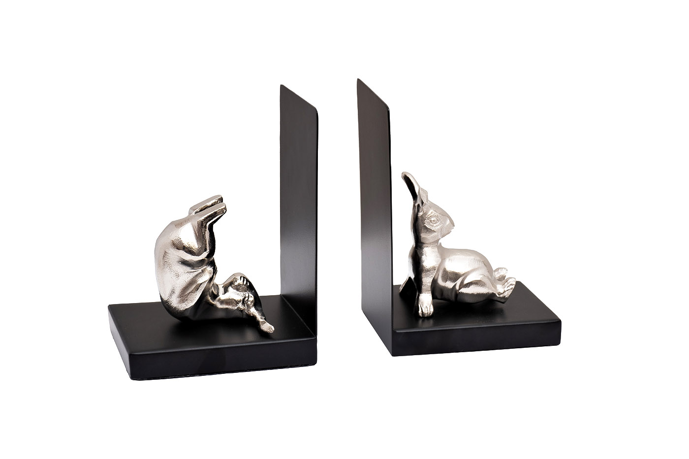 Держатель для книг «Кролики» серебро 1