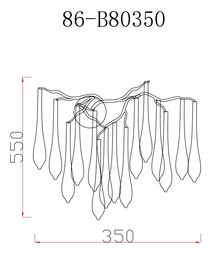 Бра «Капли» цвет шампань 2