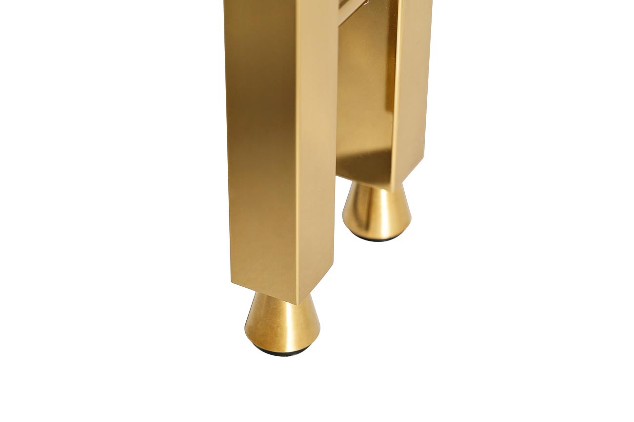 Стеллаж Марбелла (Marbella) из черного стекла 5