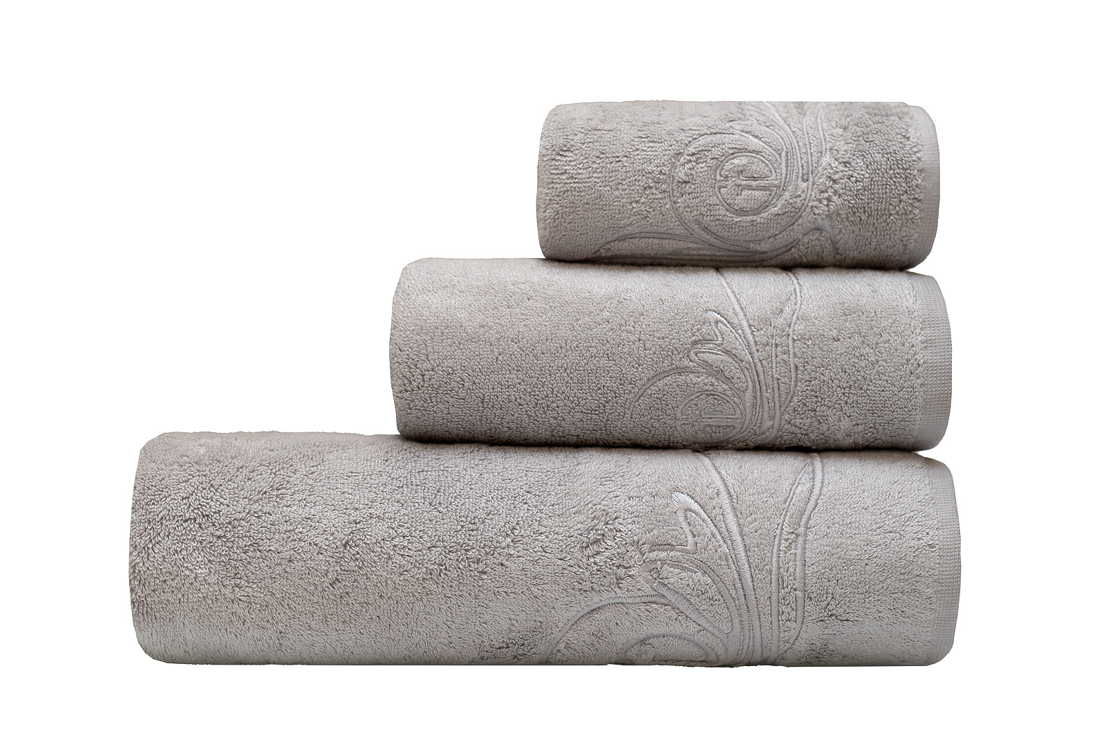Полотенце «Лирика» 70*140 серое 1