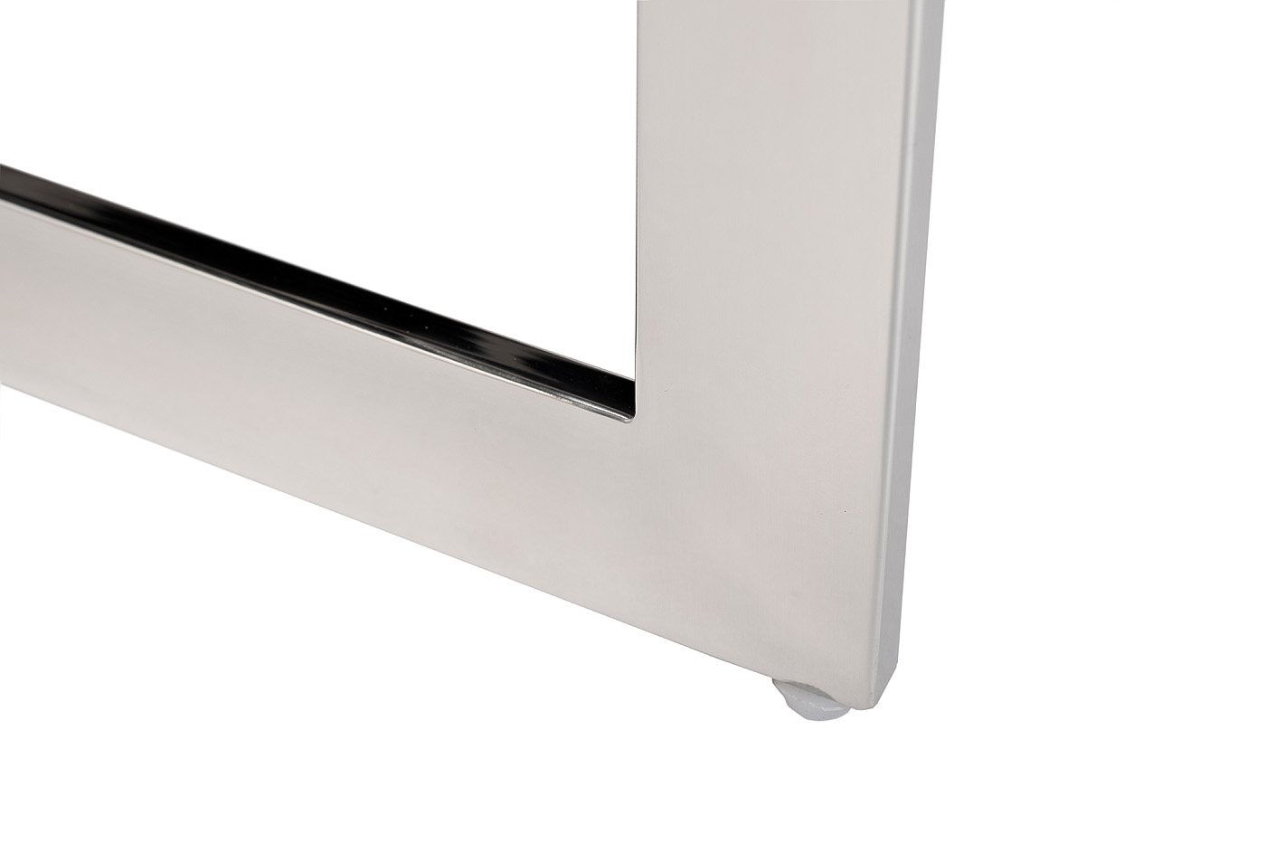 Стул велюровый светло-серый/хром 5