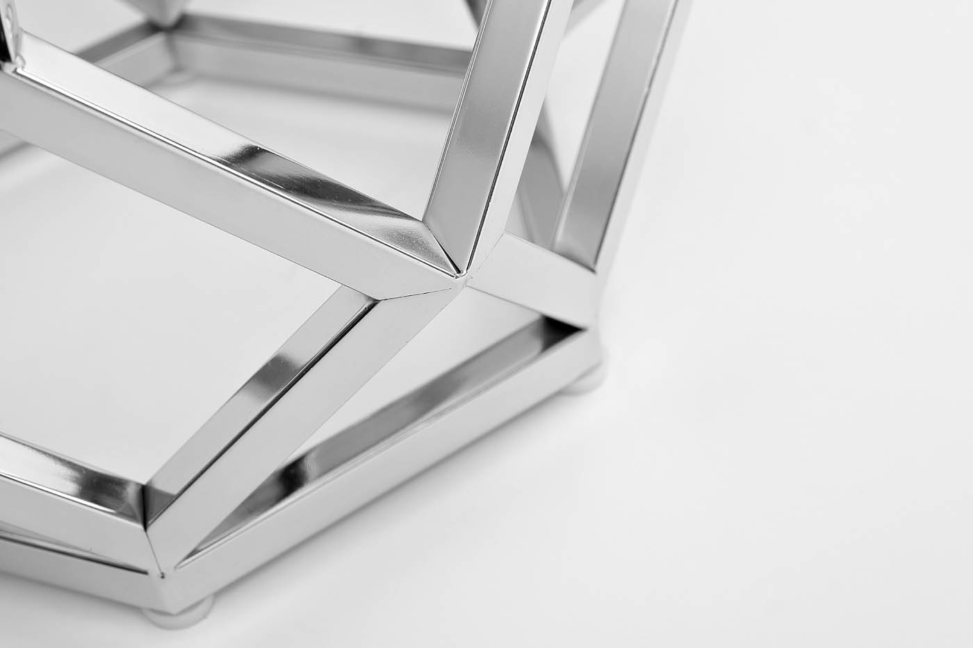 Столик журнальный с мраморной столешницей/серебро 3