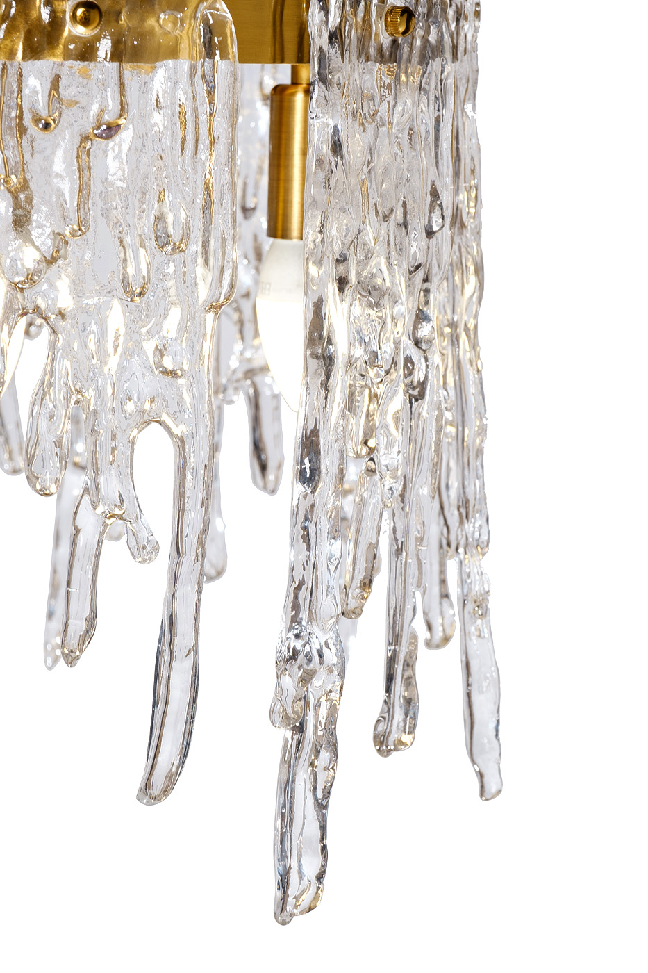 Люстра Тиара (Tiara) круглая латунь/стекло прозрачное 2