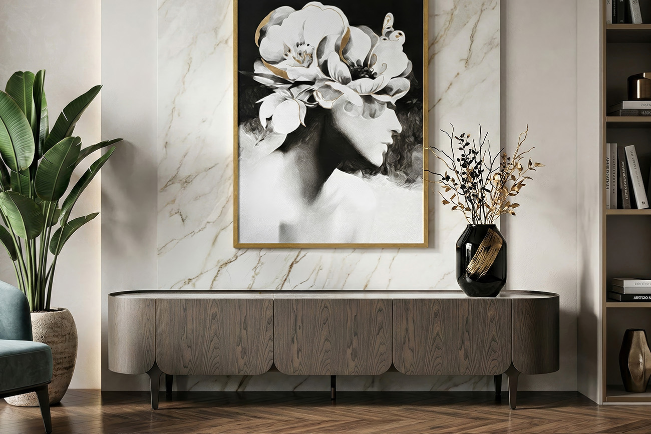 Тумба под телевизор Травертин (Travertine) 9