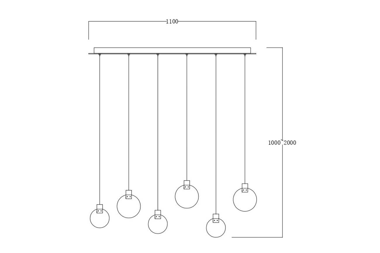 Светильник подвесной Rondo рифленое стекло/золото 3