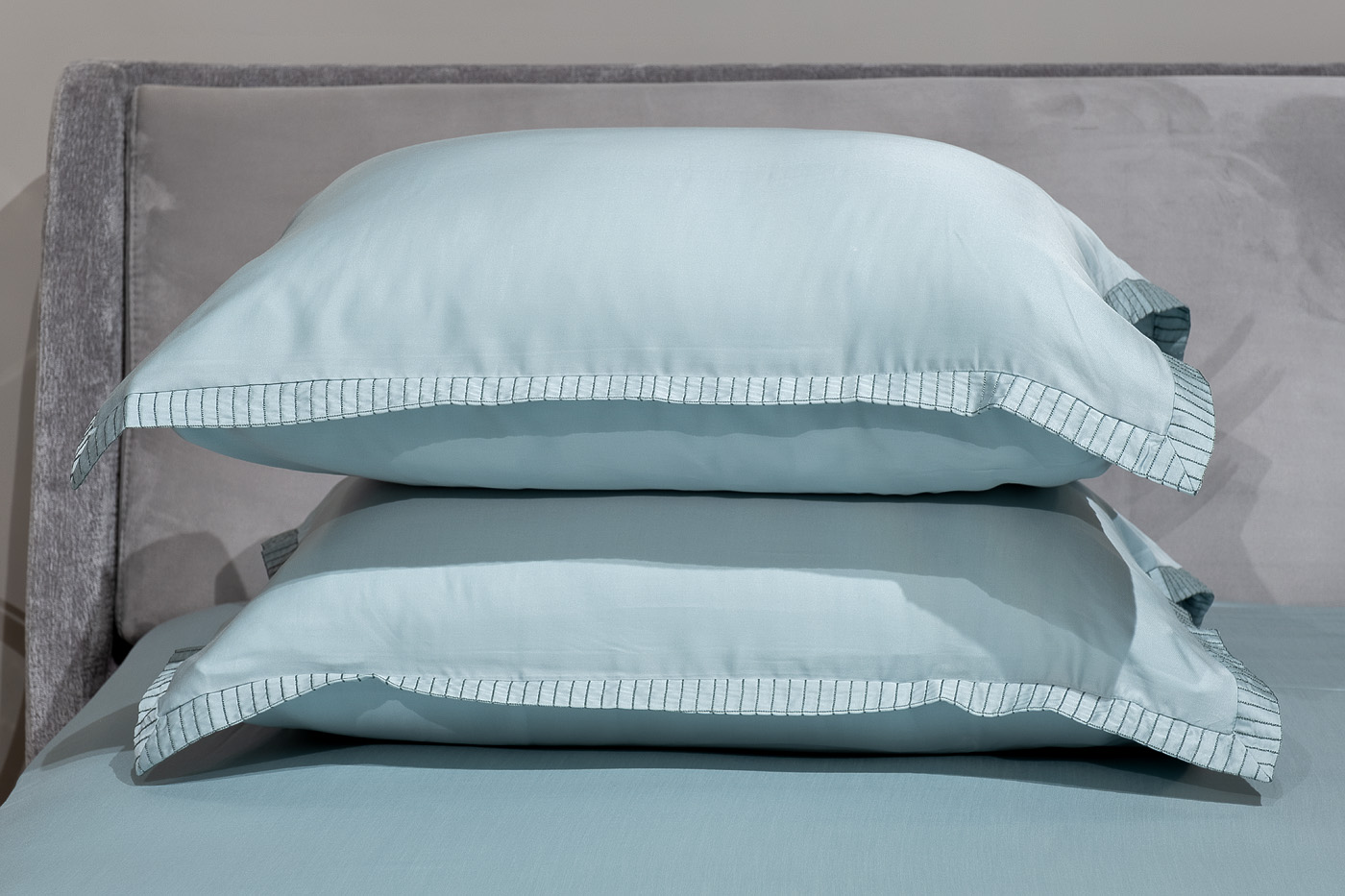 Простыня тенсель на резинке 180х200х30см бирюзовая 3