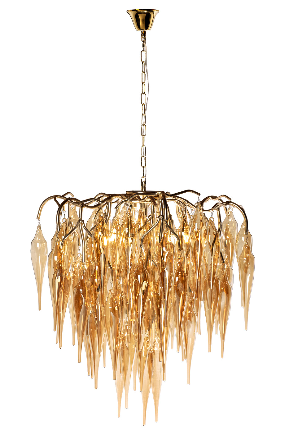 Люстра Caramella подвесная золото 1