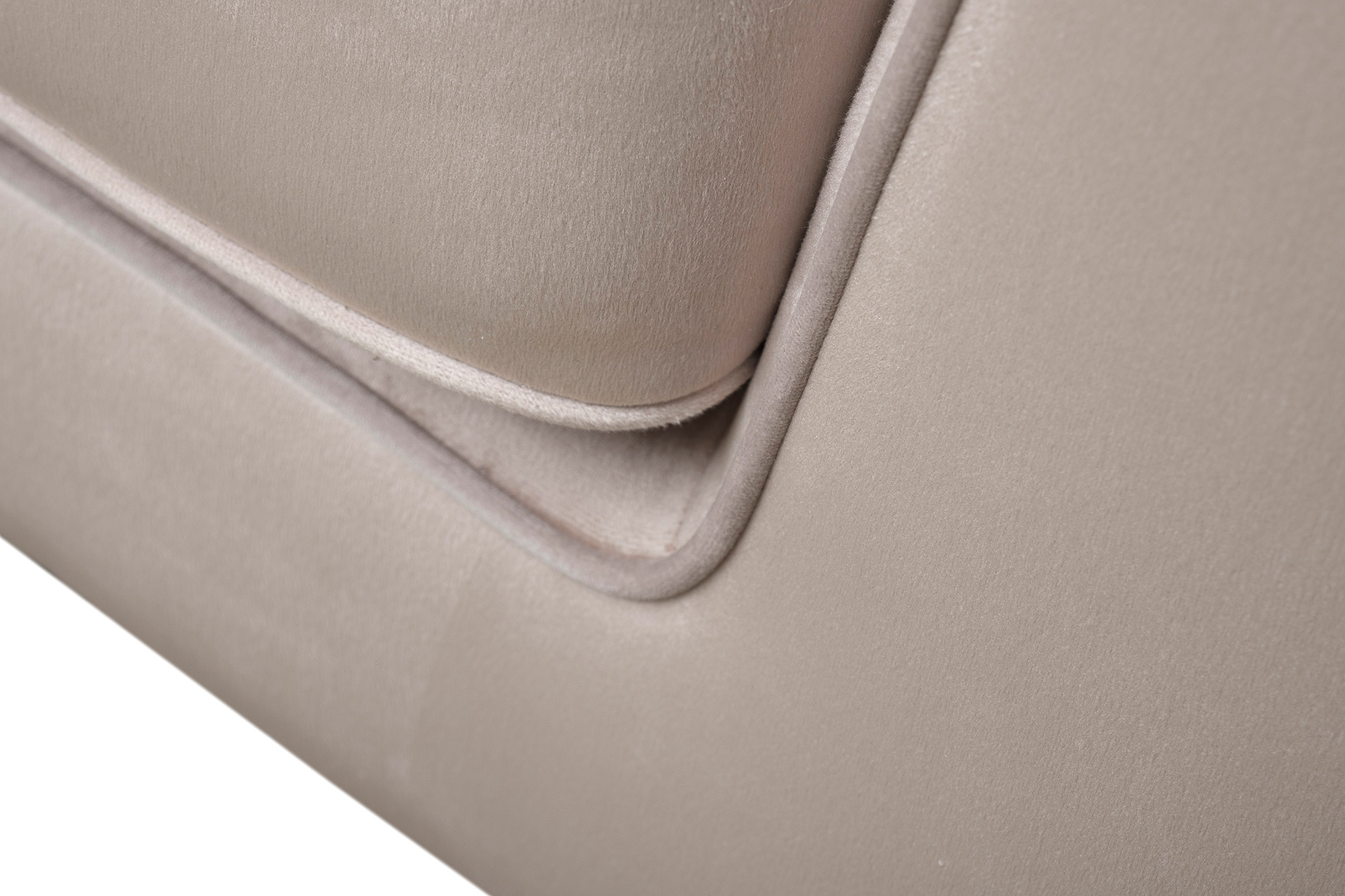 Диван Мадрид Память(Madrid Memory) трехместный шенилл бежевый с кантом 4