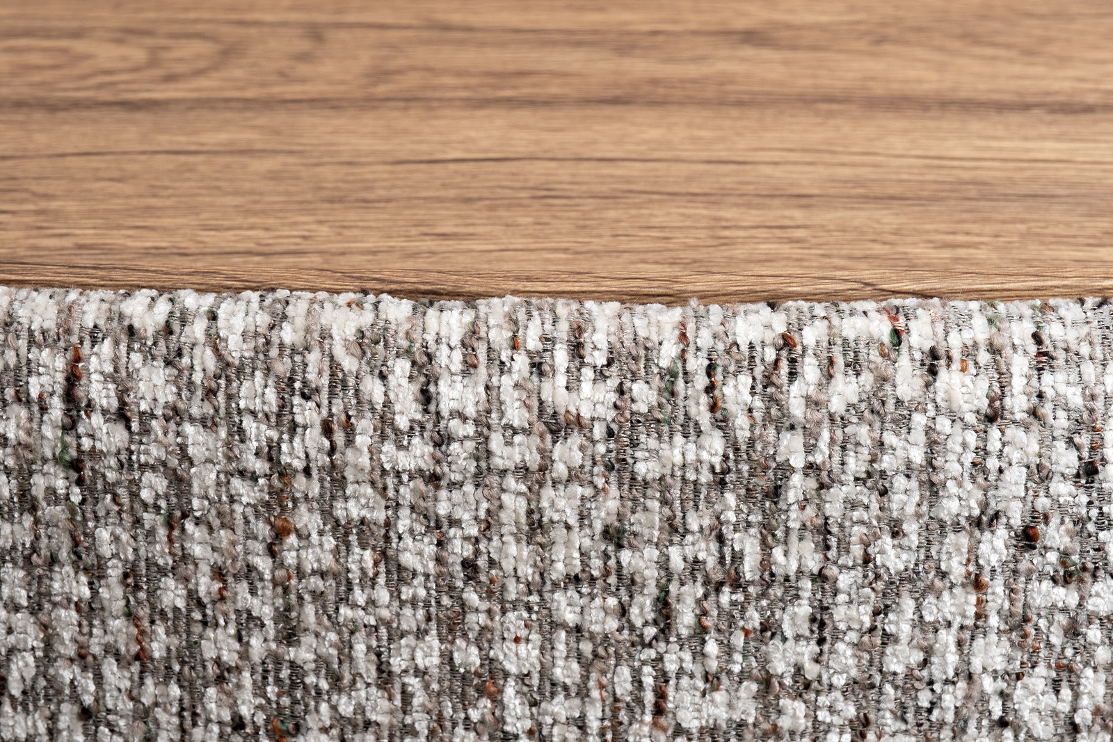 Столик прикроватный мягкий Руна(Runa) шенилл серый 3