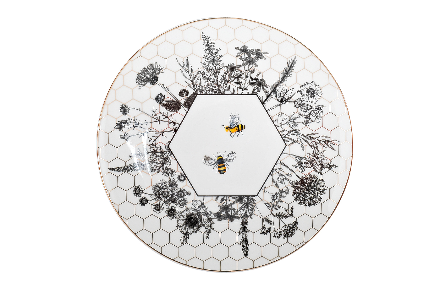 Тарелка-купе «Пчёлки (Honeycomb)» 20 см 1