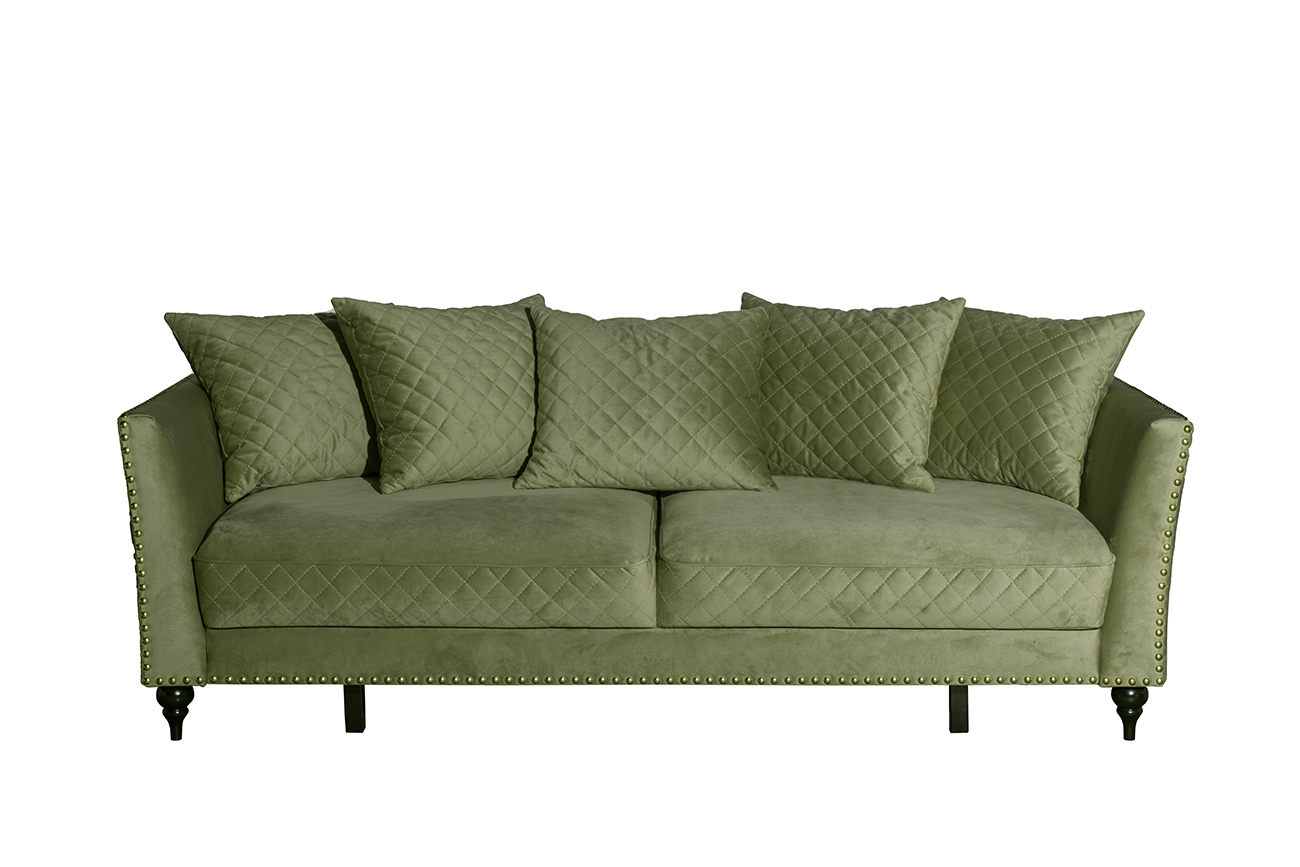 Диван Sorrento 230 трехместный раскладной оливковый 1