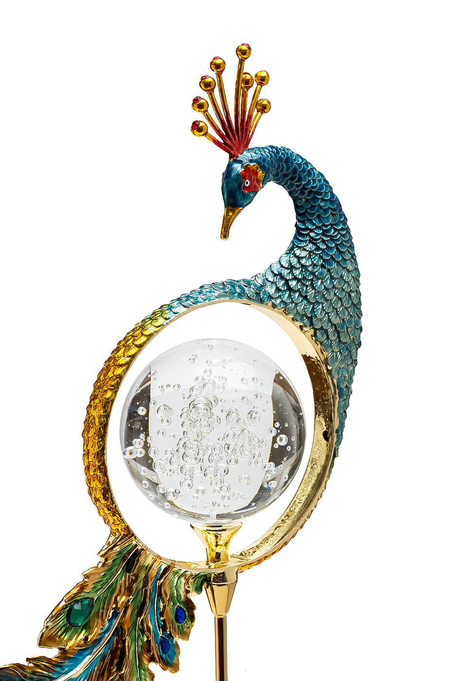 Статуэтка «Жар-птица» золотисто-зеленая 2