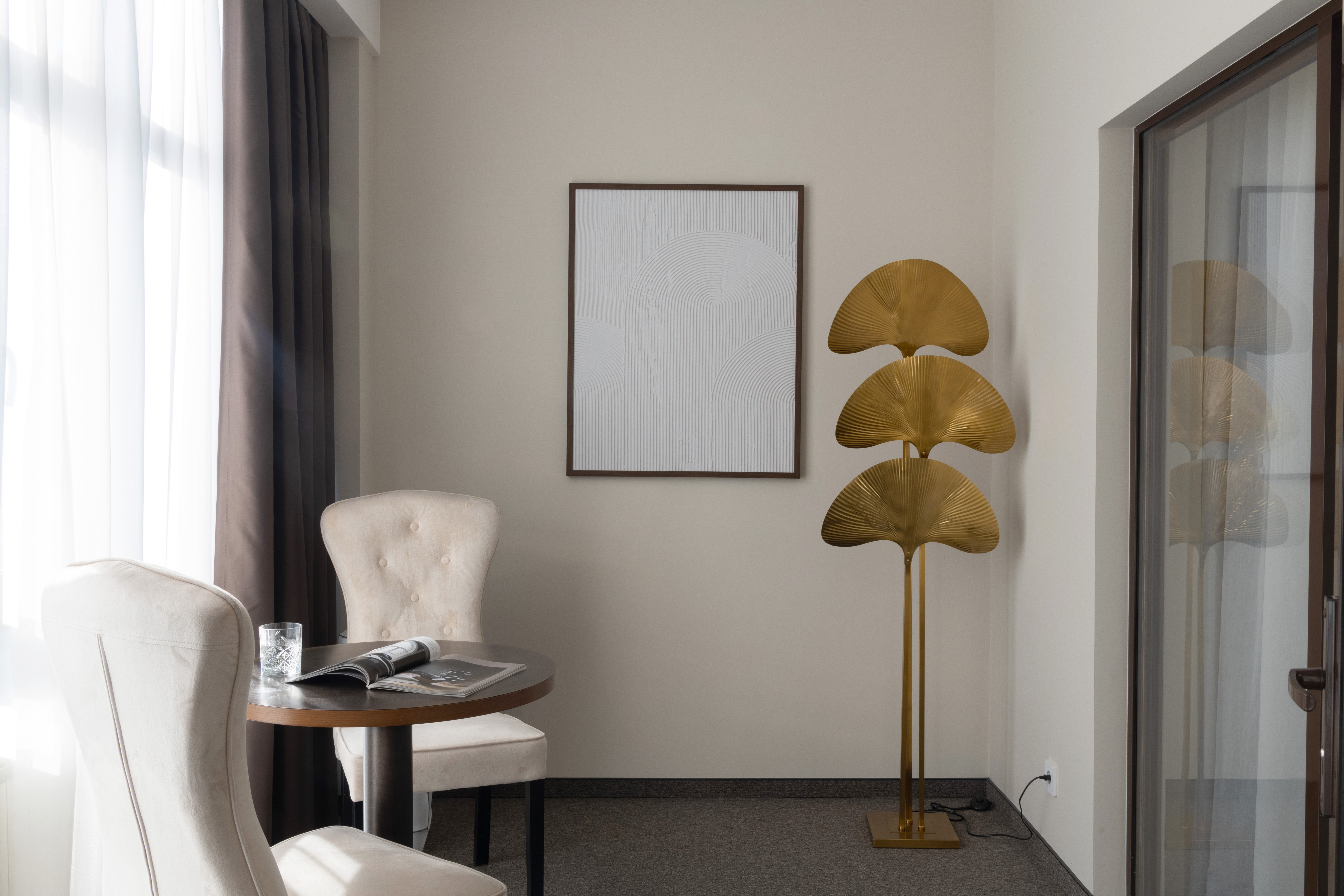 Торшер металлический «Гинкго» 6