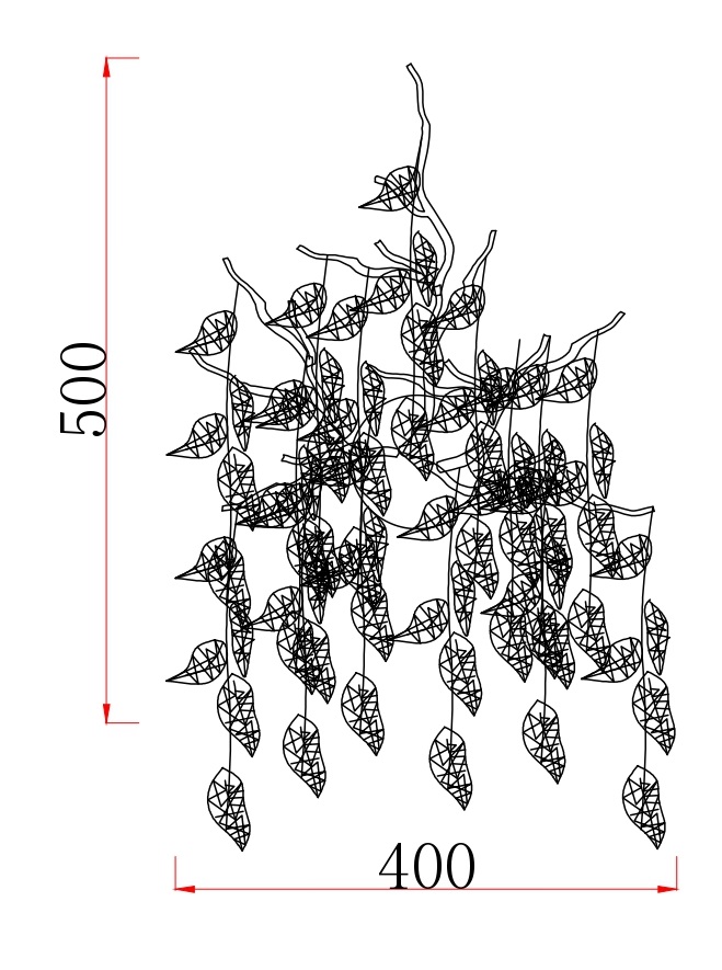 Бра со стеклянными подвесами цвет золото 2