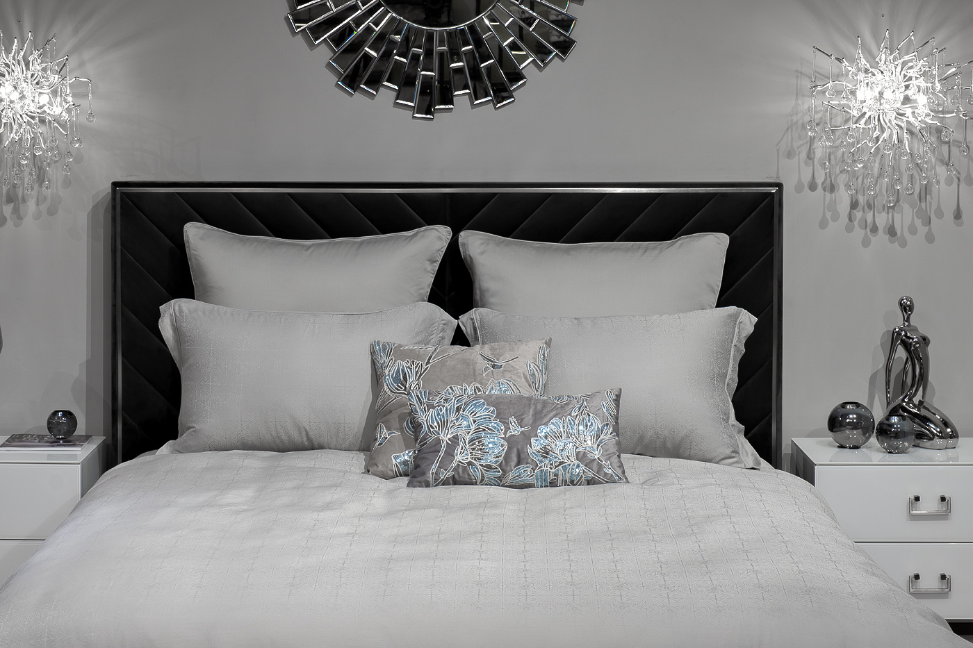 Комплект постельного белья «Муар» евро 220х200см бамбук оливковый 2