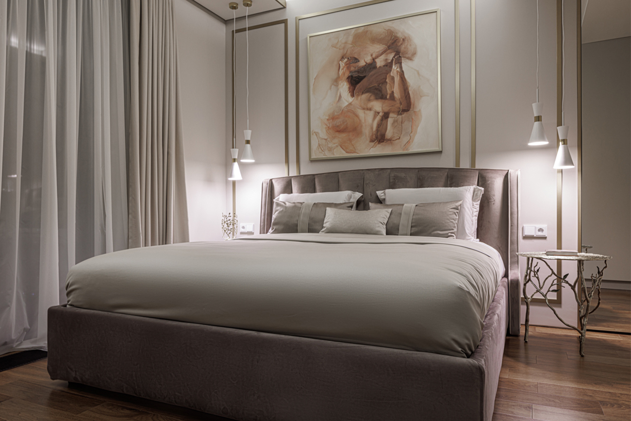 Кровать Одри(Odry) с подъемным механизмом и бельевым ящиком лилово-серая 11