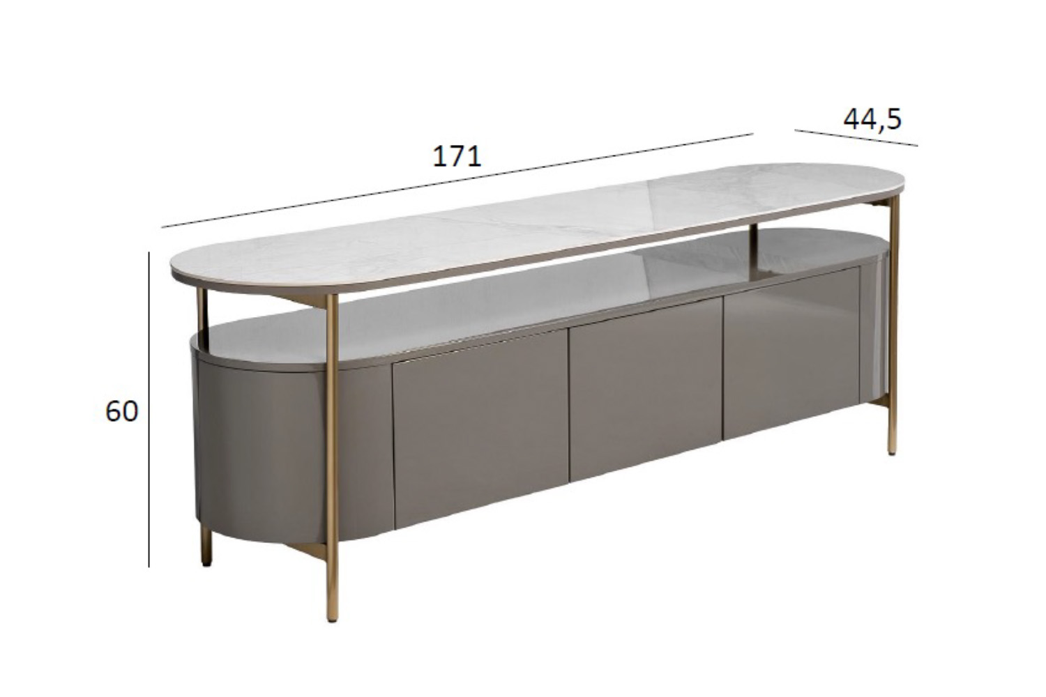 Тумба под телевизор с дверцами 8