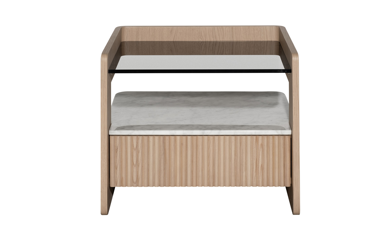 Тумбочка с ящиком светлая 1