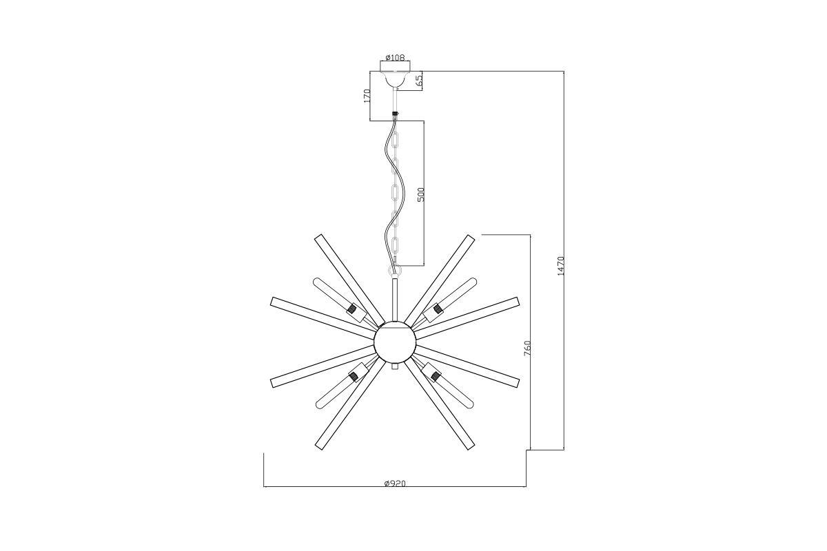 Светильник подвесной дымчатый 2