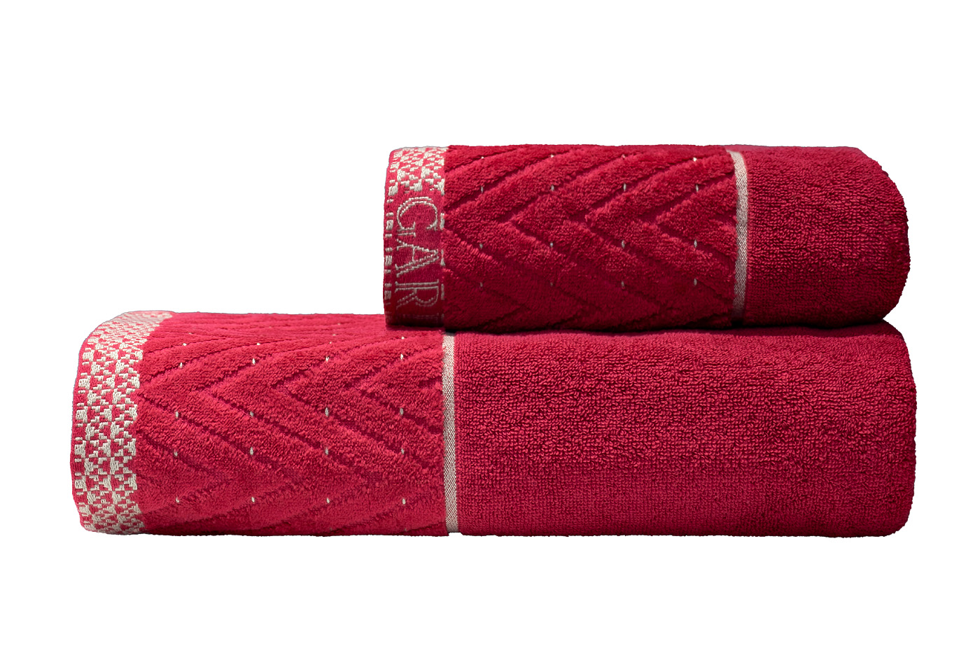 Полотенце «Орсетто» 70*140 бордовое 1