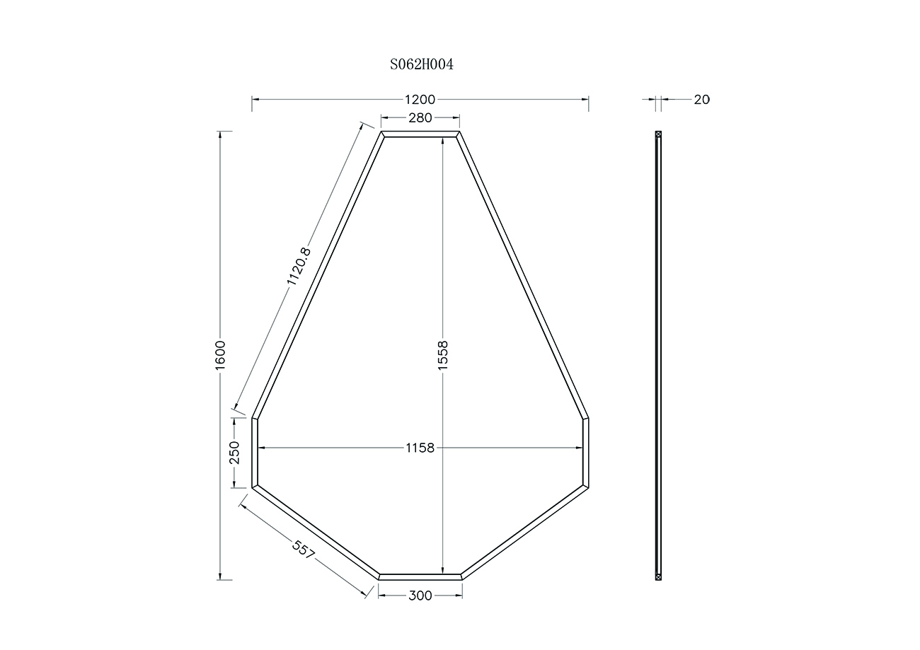 Зеркало в металлической раме (золото) 3