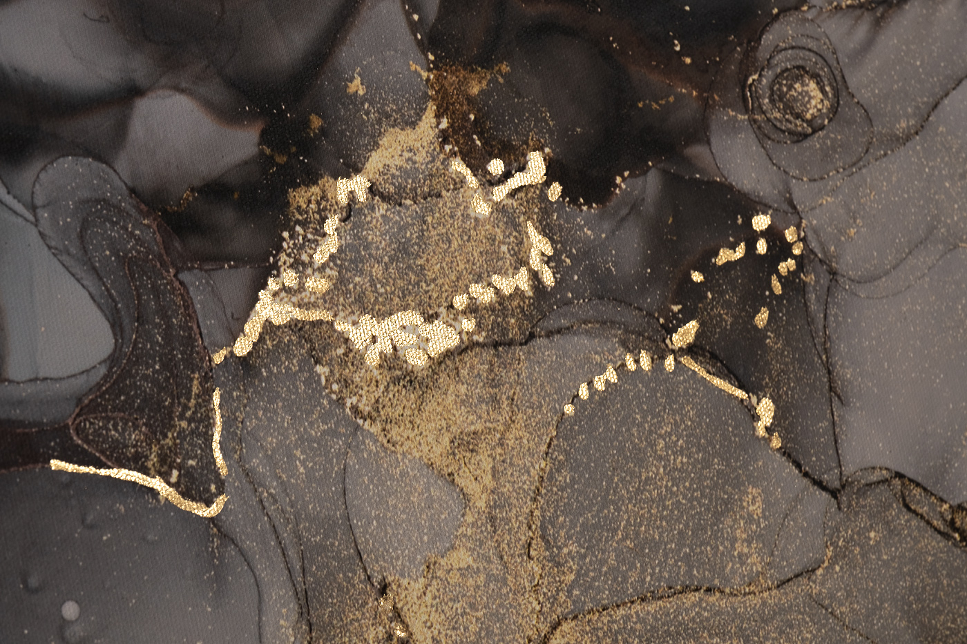 Постеры «Мраморный диптих-3» в багете латунь 2