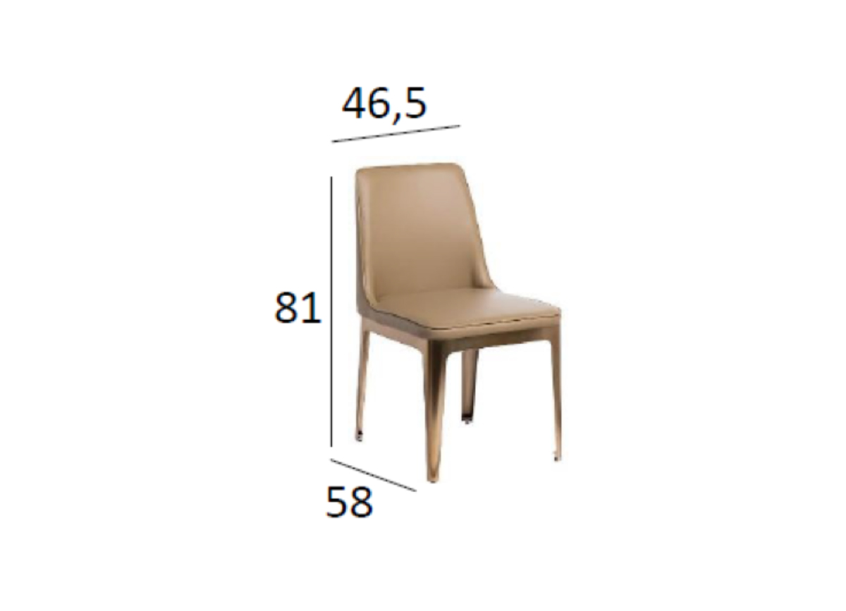 Стул обеденный бежевый 5