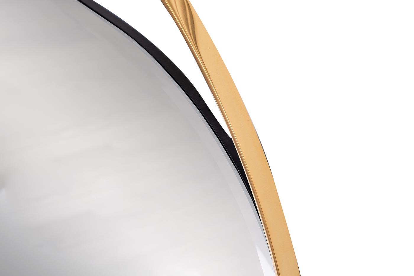 Зеркало круглое в золотой раме 2