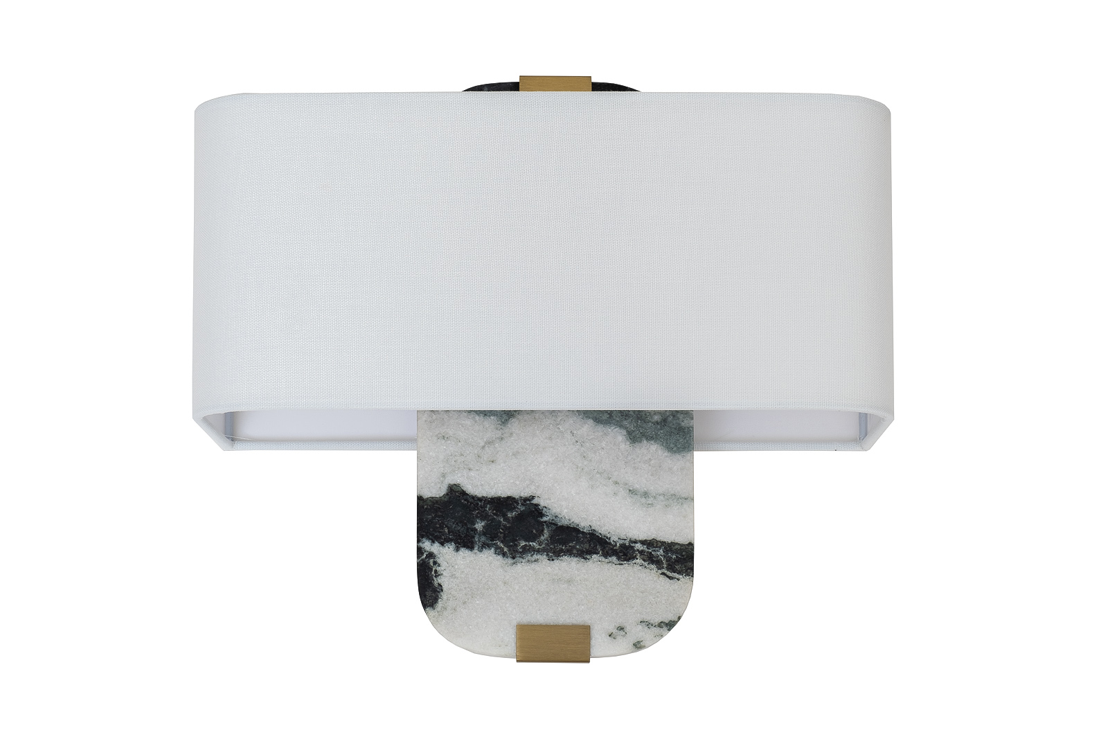 Бра мраморное с белым абажуром 1