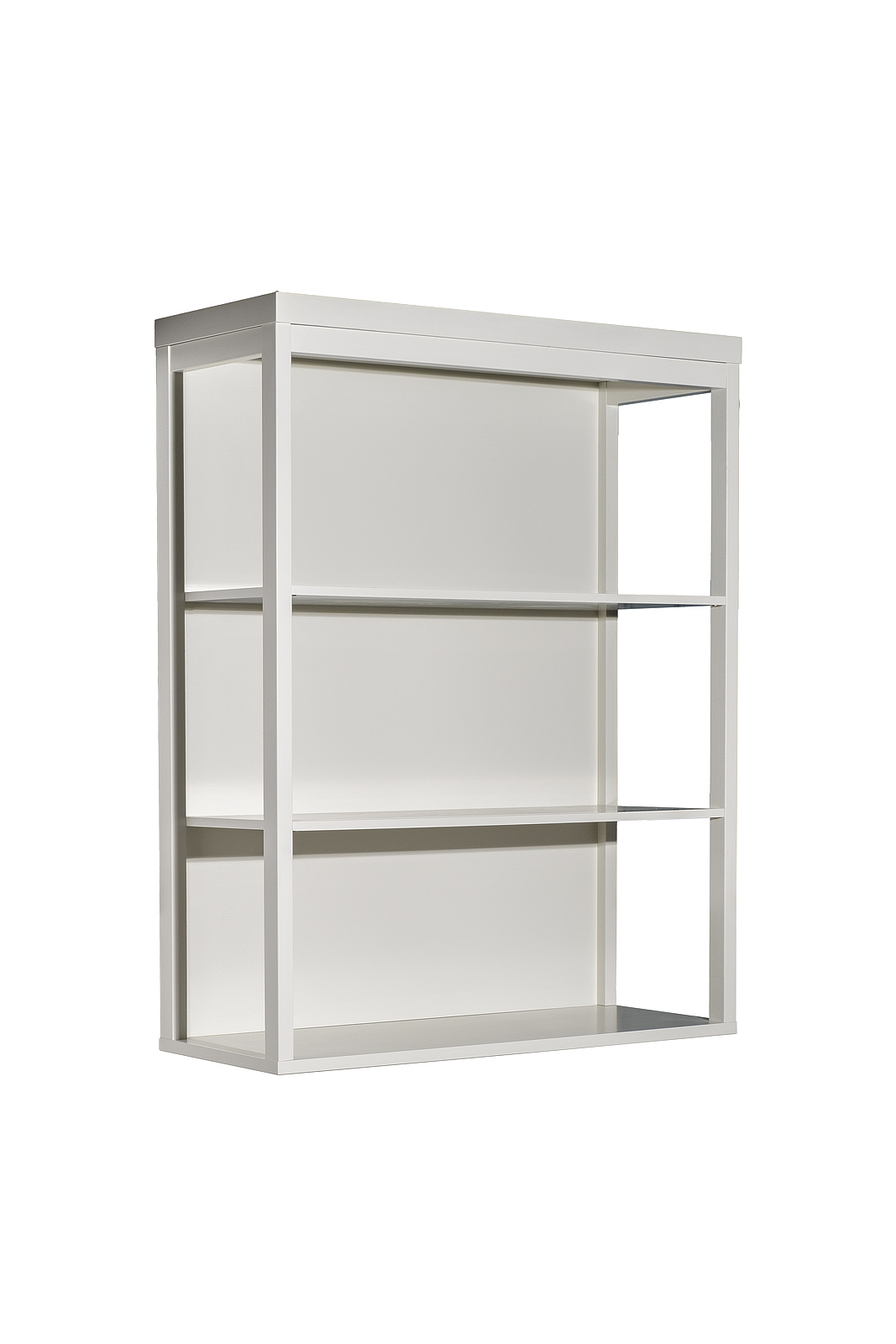 Шкаф-витрина открытый бежевый 2