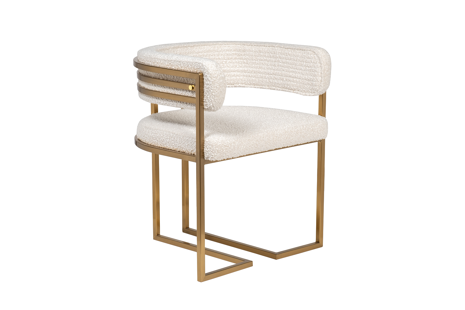 Стул букле бежевый/матовое золото 2
