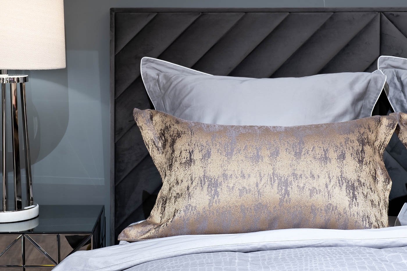 Комплект из 2х декоративных наволочек Хьюстон (Houston) 50х70см золотой 2