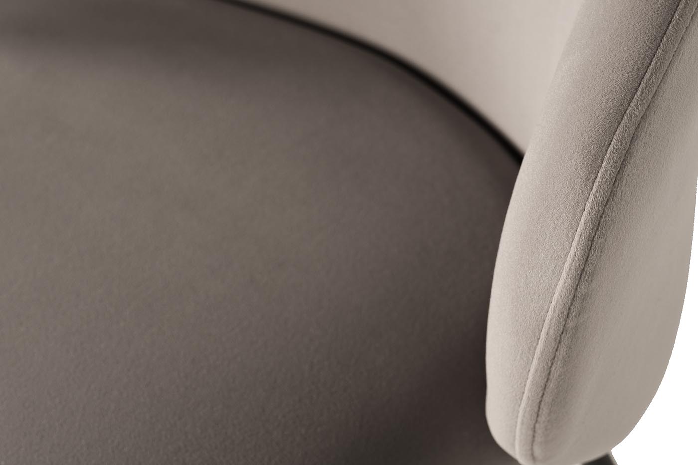 Стул обеденный велюровый серый 5